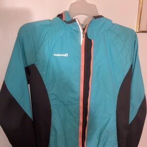 Avalanche Teal and Black Windbreaker Jacket